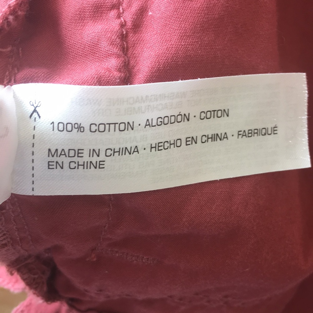 Red Cotton Anorak utility jacket by Supplies - Picture 3 of 3